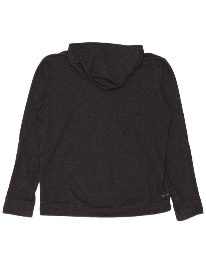 Suéter Nike Masculino Dri Fit Zip com Capuz Grande Rayon Cinza