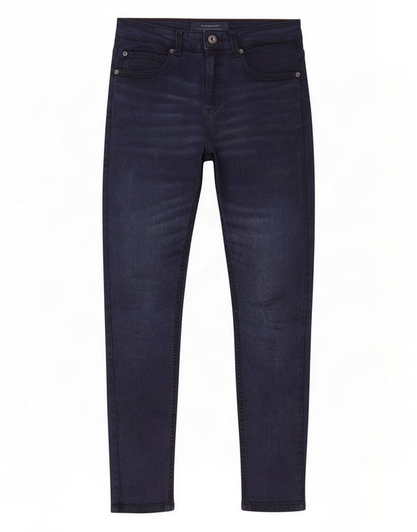 Zara Calça masculina skinny casual média W30 L30 azul marinho