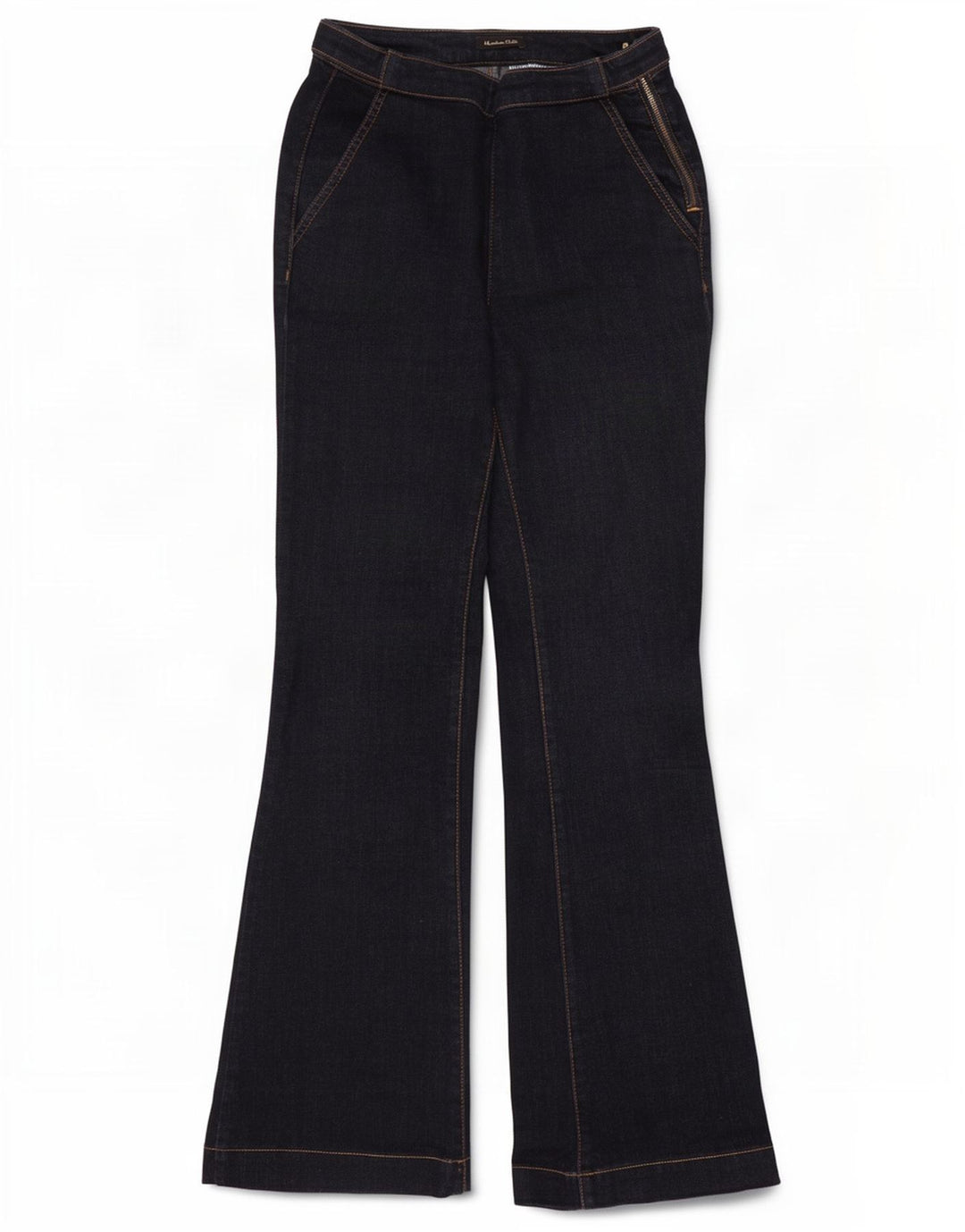 Calça jeans feminina Massimo Dutti W26 L30 azul marinho