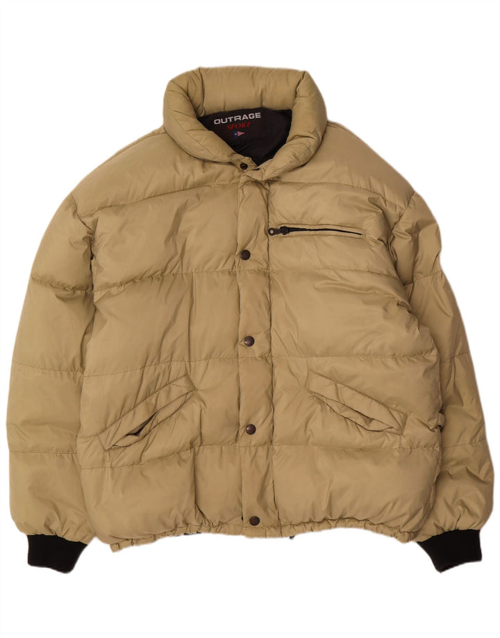 Jaqueta acolchoada masculina Outrage UK 42 XL bege
