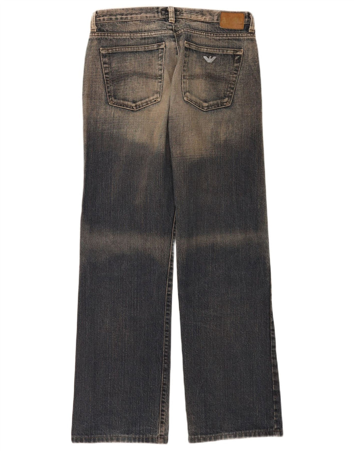 Armani feminino solto jeans W28 L30 algodão azul