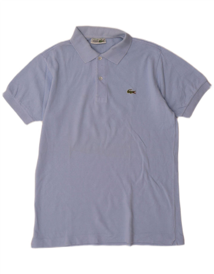 Camisa polo masculina Lacoste tamanho 3 pequeno algodão azul