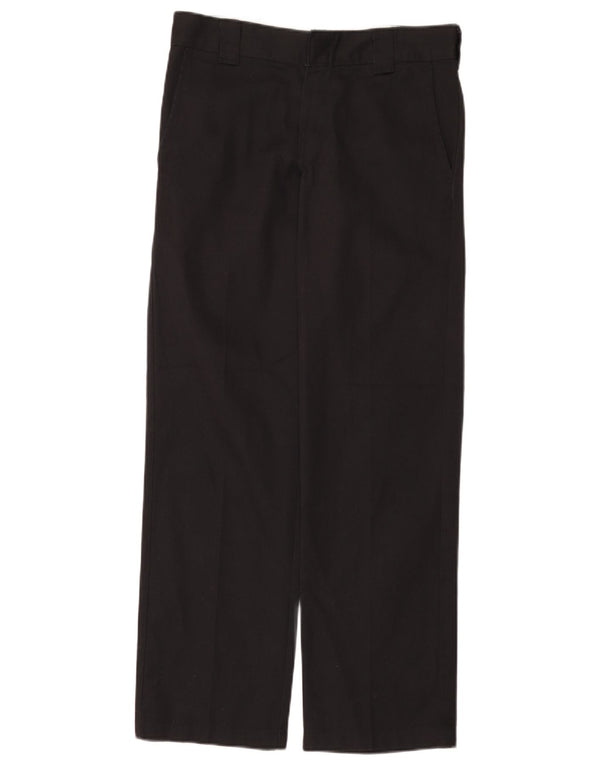 Calças Chino masculinas Dickies Slim Straight W30 L32 poliéster preto