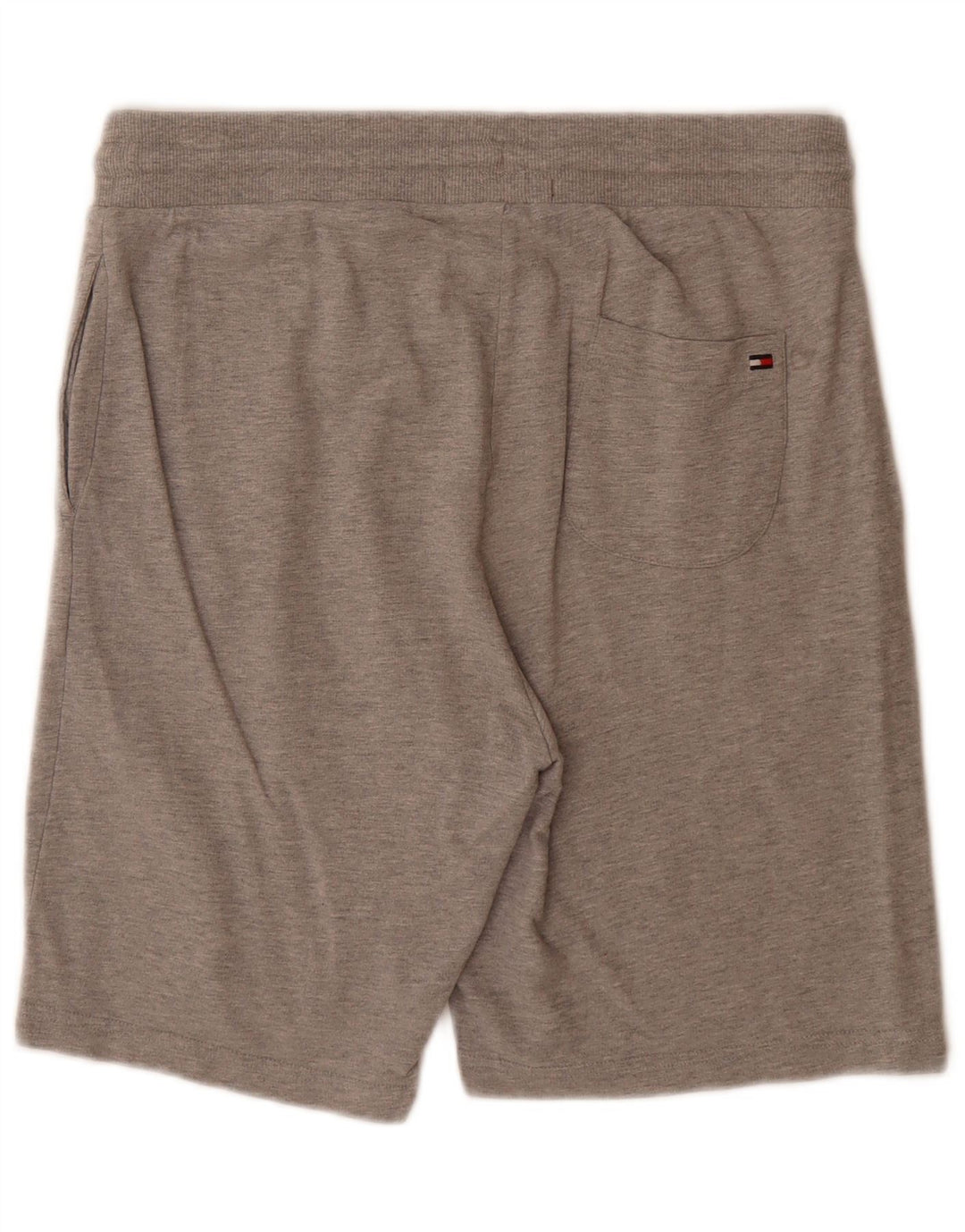Shorts esportivos masculinos Tommy Hilfiger algodão manchado cinza médio