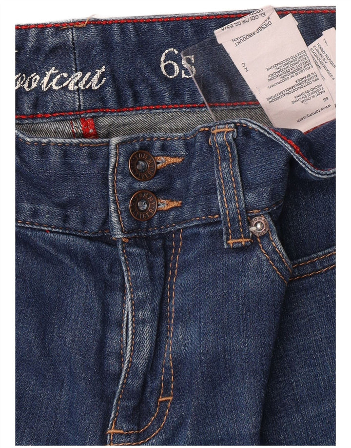 Jeans Bootcut feminino TOMMY HILFIGER EUA 6 médio W30 L30 algodão azul