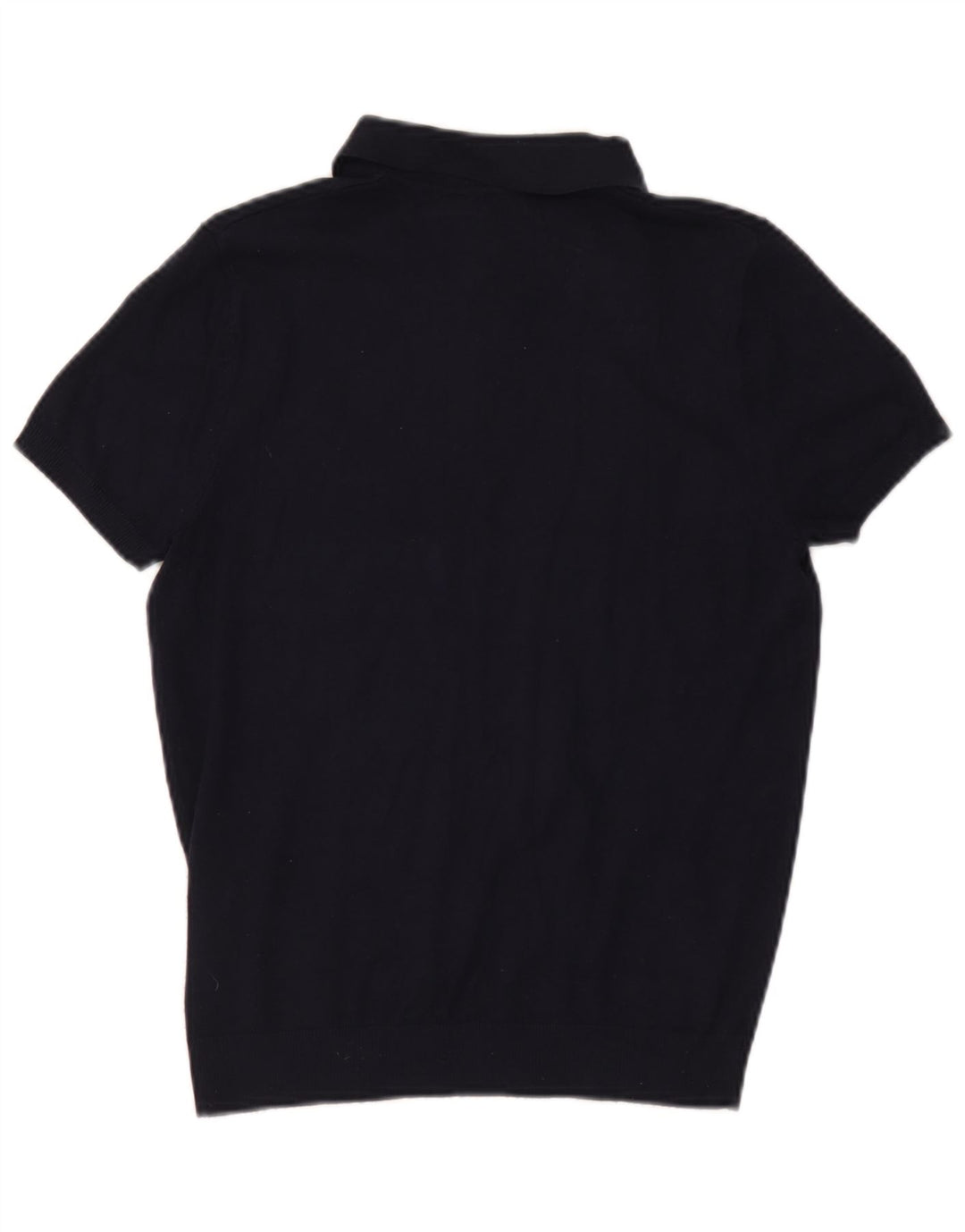 Camisa polo masculina Zara pequena viscose azul marinho