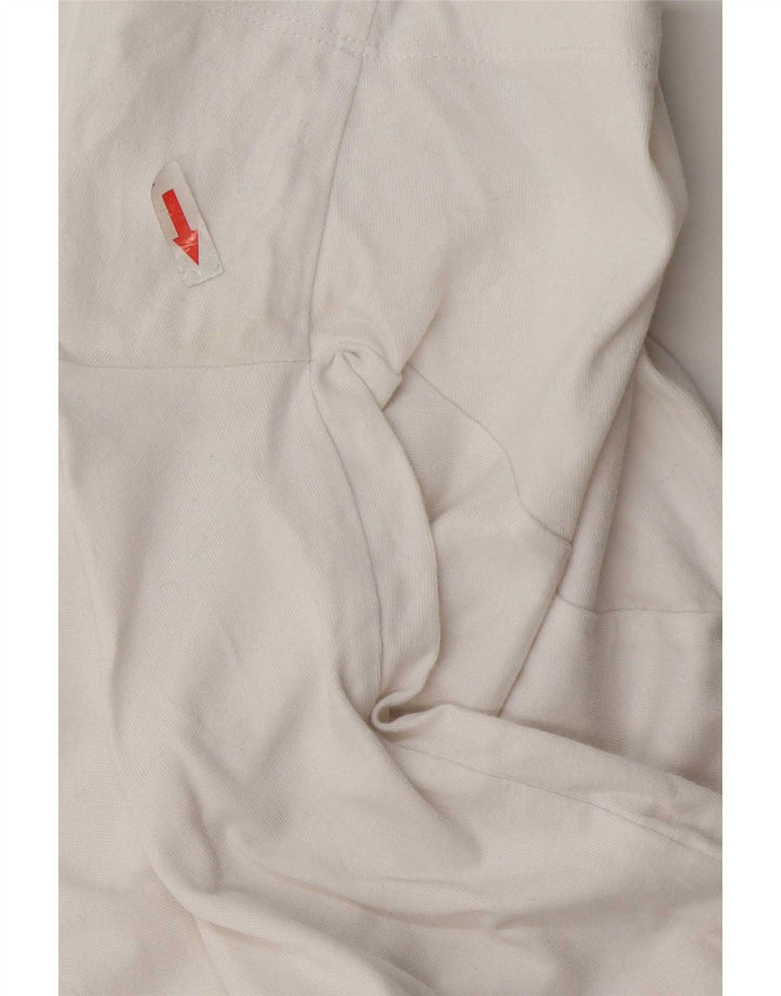 Nike Mens Camiseta Top Pequeno Algodão Branco