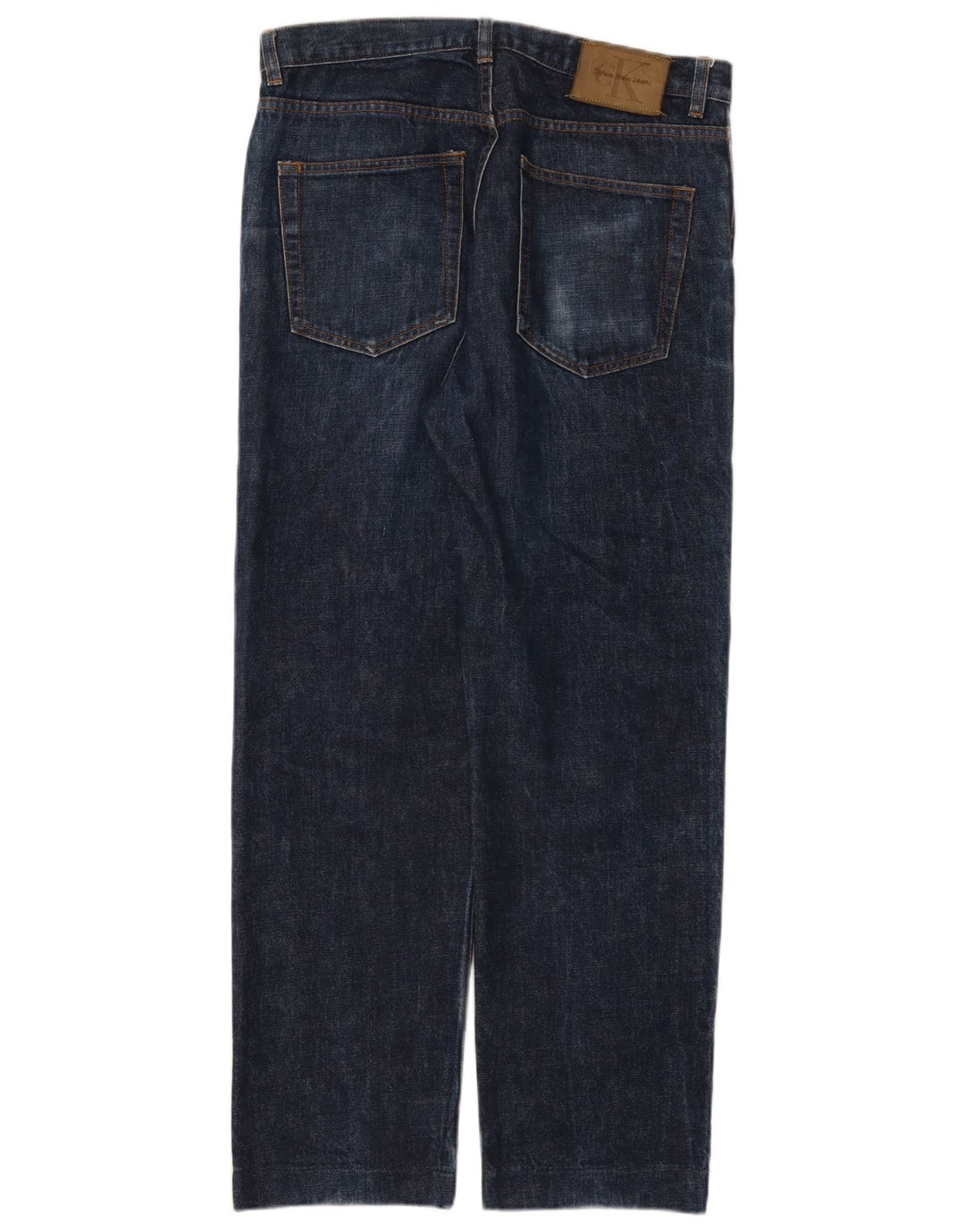 Calça jeans reta masculina Calvin Klein W33 L29 algodão azul