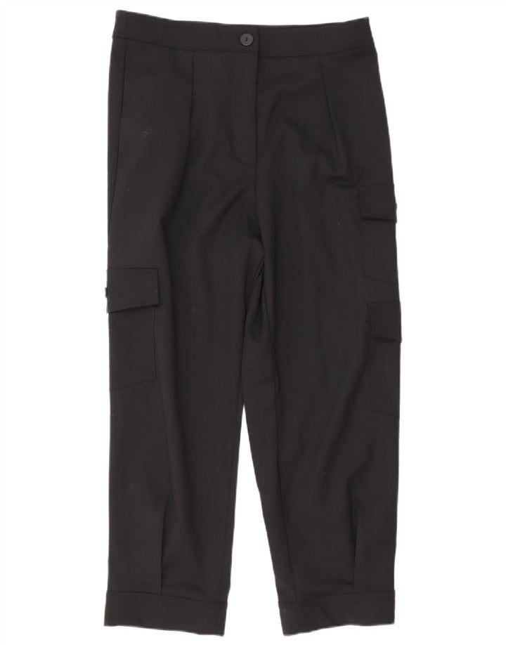 Calça cargo feminina Sundek reta média W30 L26 algodão preto