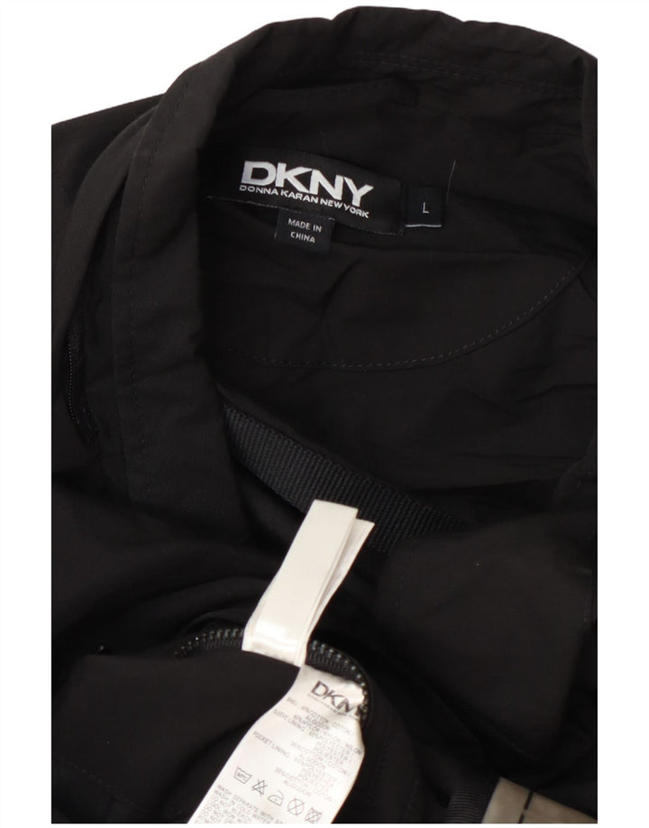 Jaqueta blazer masculina Dkny com 3 botões Reino Unido 40 grande algodão preto