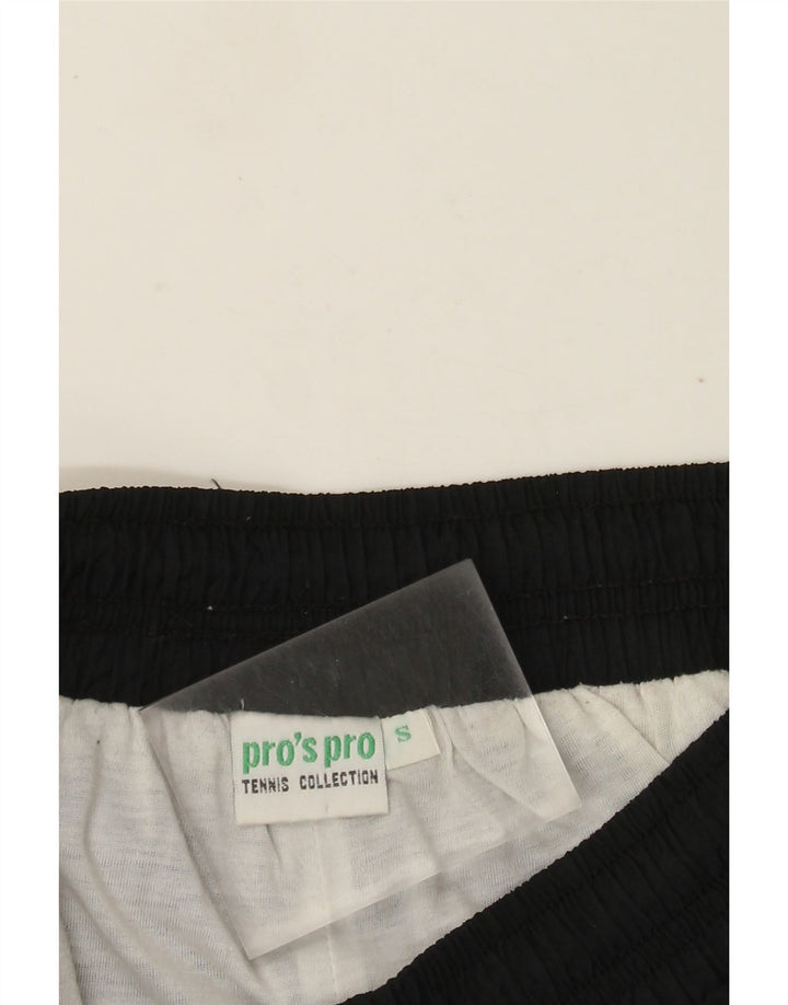 Calça de treino masculina vintage joggers pequena poliamida preta