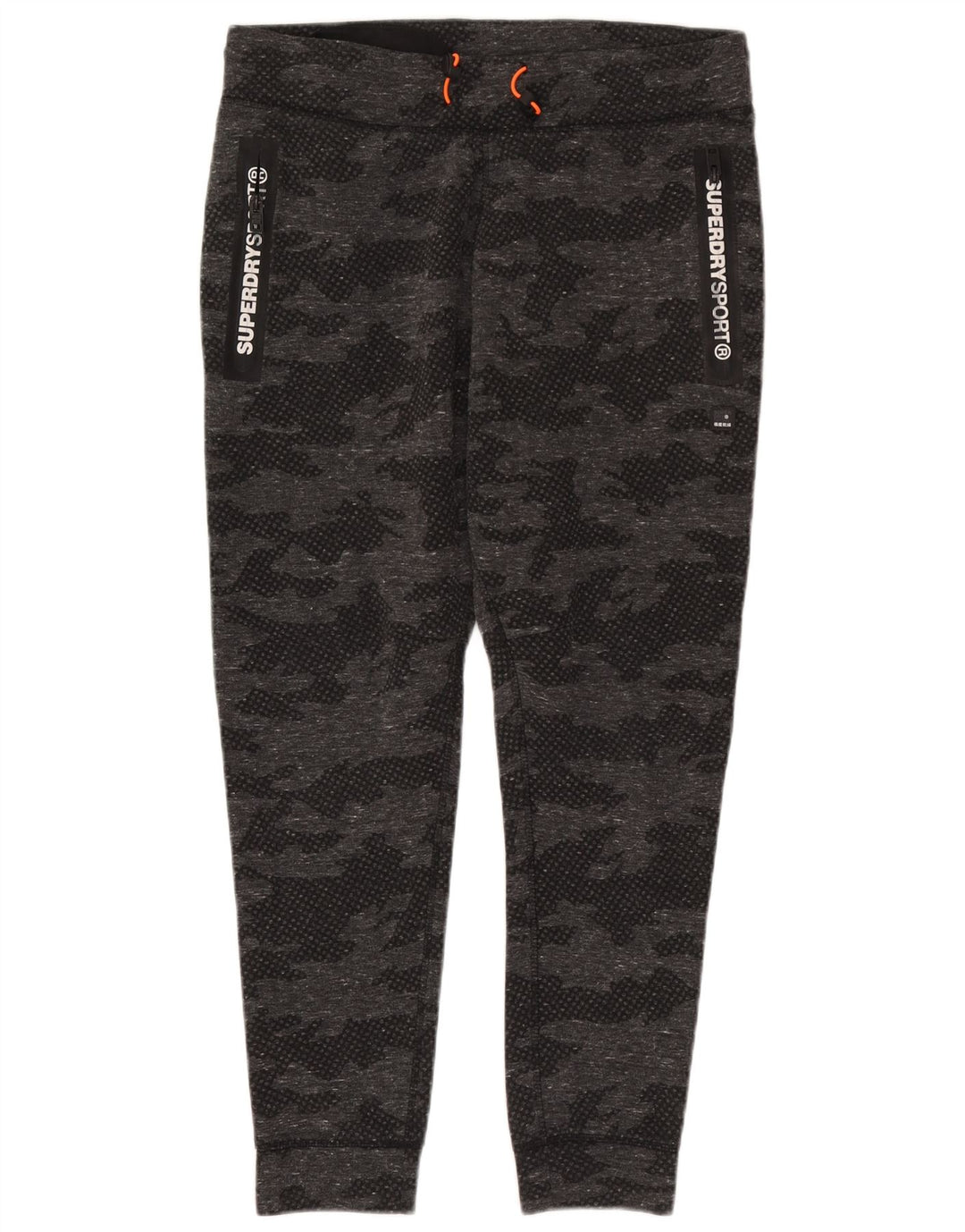 Fato de treino feminino Superdry Graphic Full UK 18 XL cinza camuflagem poliéster