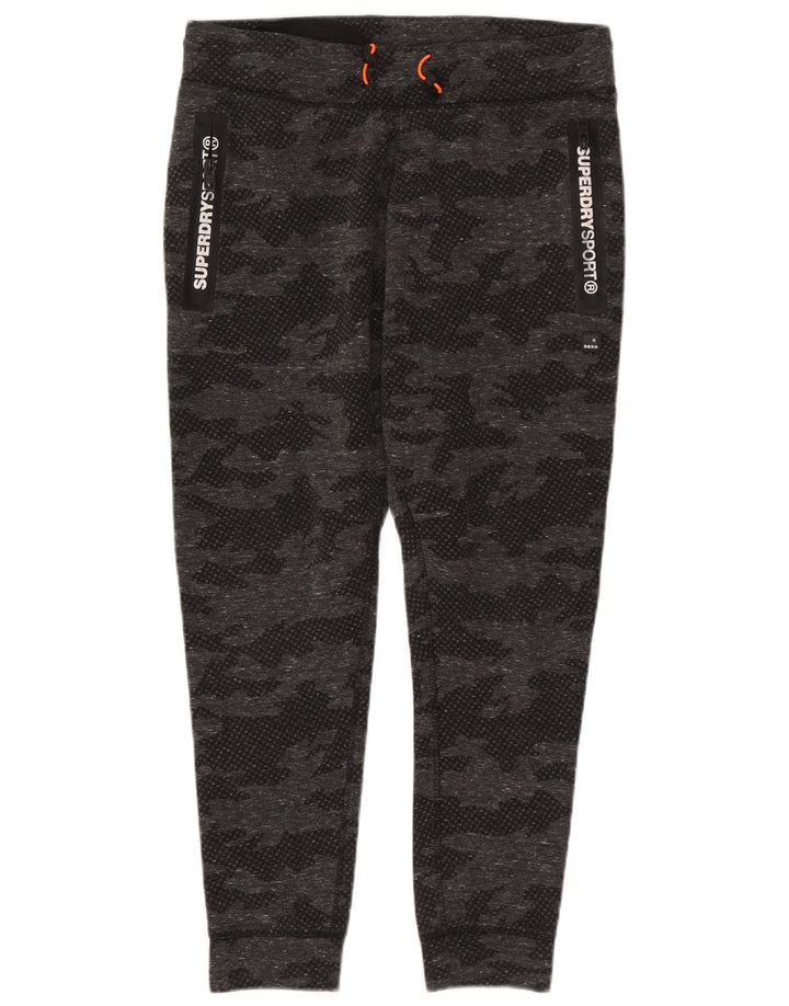 Fato de treino feminino Superdry Graphic Full UK 18 XL cinza camuflagem poliéster