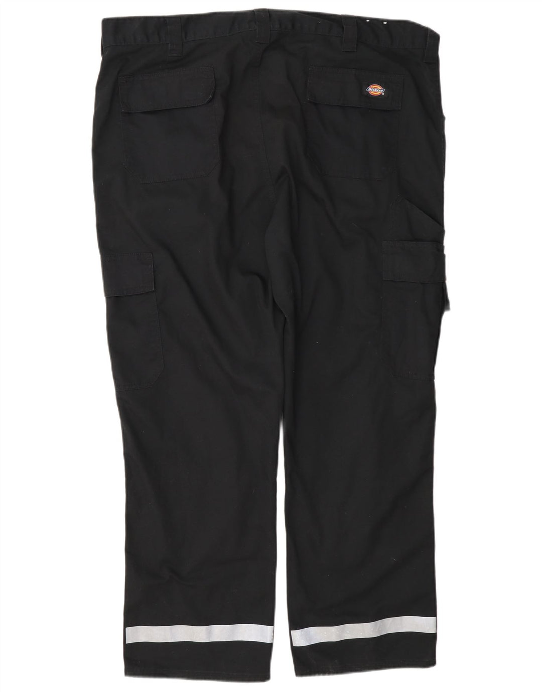 Calças cargo retas masculinas Dickies W40 L28 poliéster colorblock preto