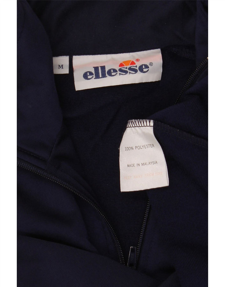 Jaqueta masculina Ellesse com agasalho gráfico médio azul marinho colorblock