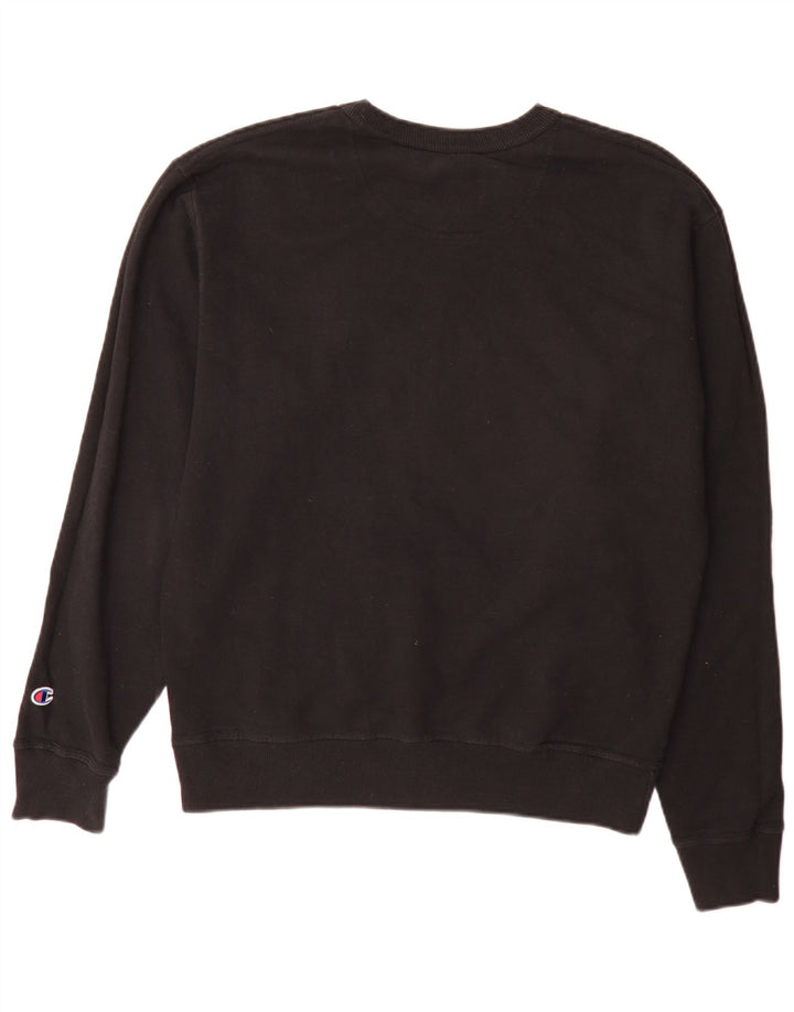 Champion moletom masculino jumper médio algodão preto