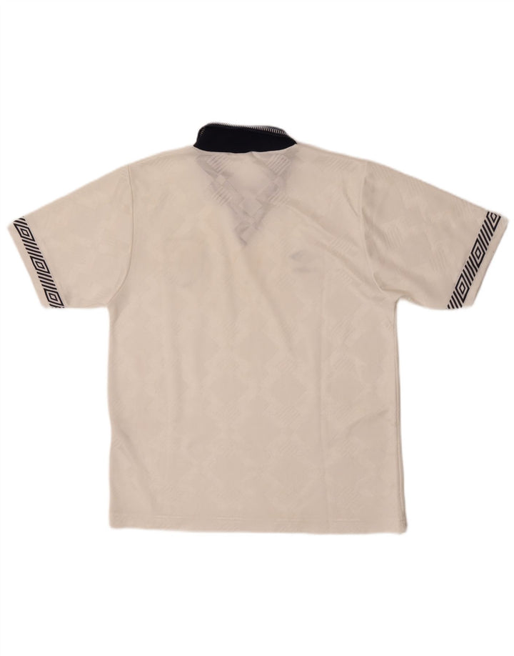 Camisa gráfica masculina Umbro Inglaterra 1990-1992 Top pequeno branco esportivo