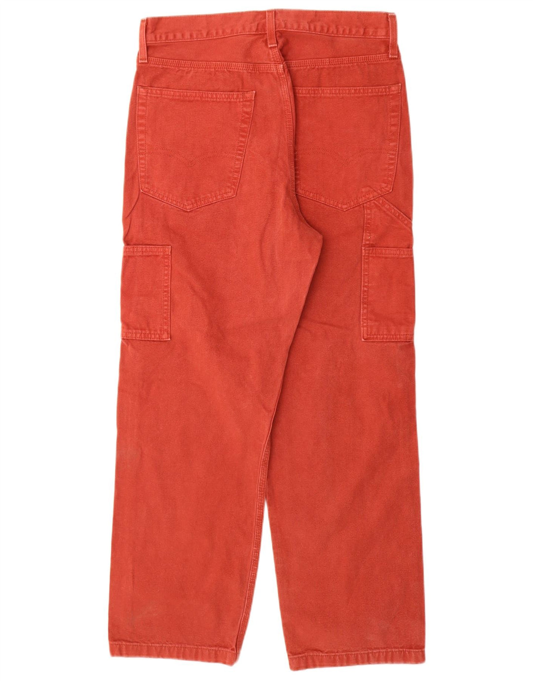 Levi's Mens Cargo Straight Jeans W30 L30 Algodão Vermelho