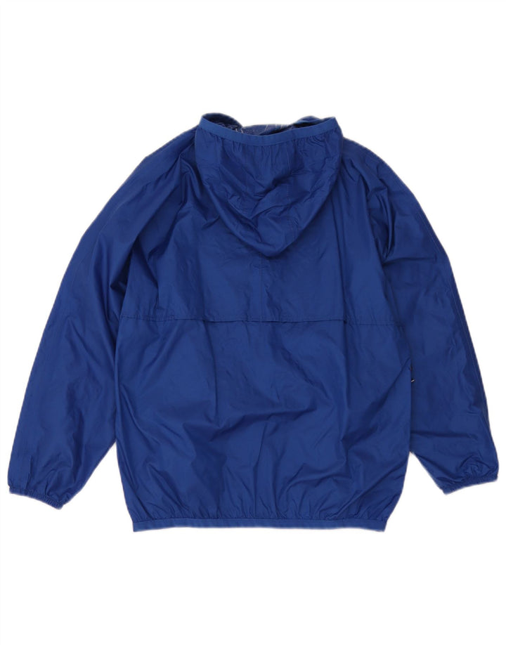Jaqueta de chuva com capuz K-Way Boys 9-10 anos azul poliamida