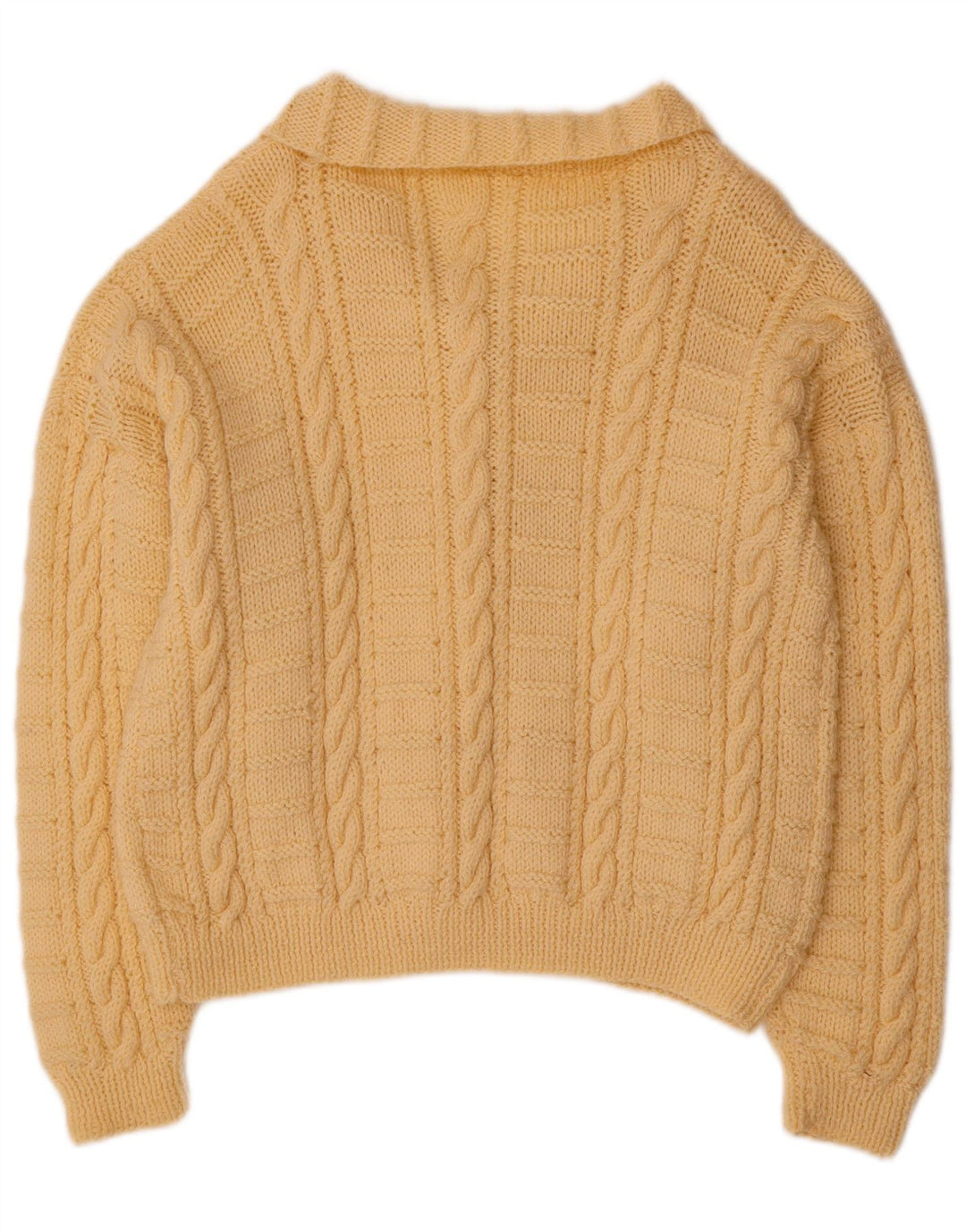 Suéter cardigã feminino VINTAGE UK 18 XL bege