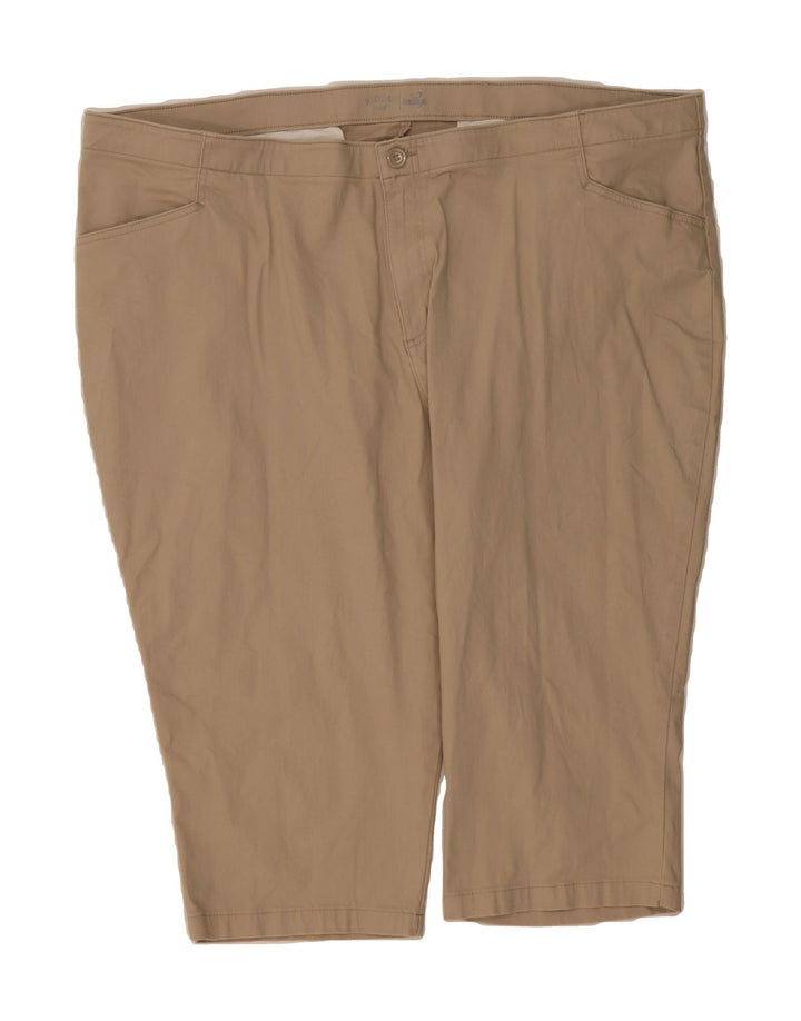 LEE Womens Straight Capri Trousers US 26 4XL W52 L19 Beige Cotton Vintage Lee and Second-Hand Lee from Messina Hembry 