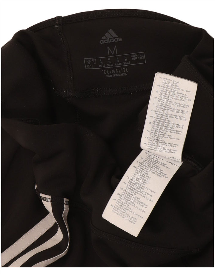 Adidas Womens Climalite Crop Leggings UK 12/14 Médio Preto Poliéster