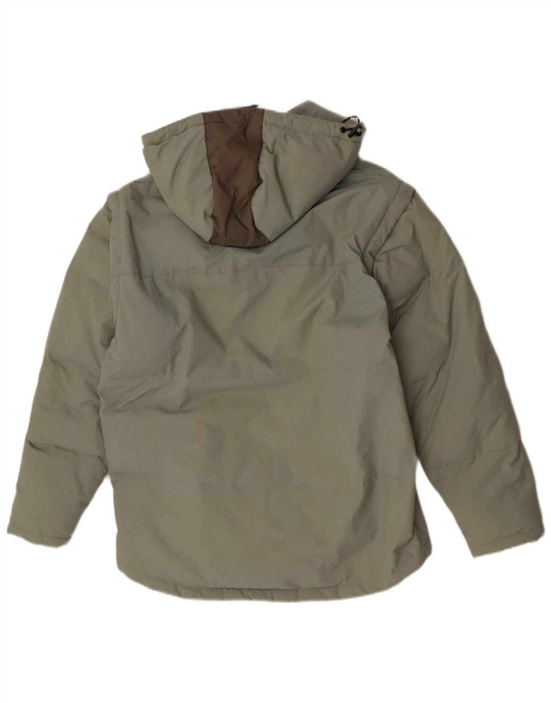 Jaqueta masculina Fila com capuz acolchoada UK 38 poliamida verde médio
