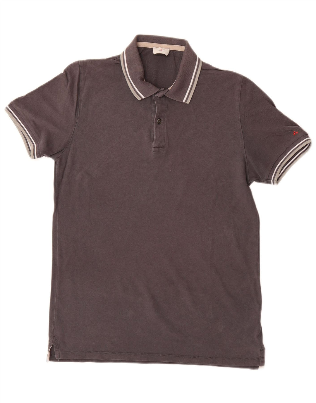 Camisa polo masculina PEUTEREY algodão cinza médio