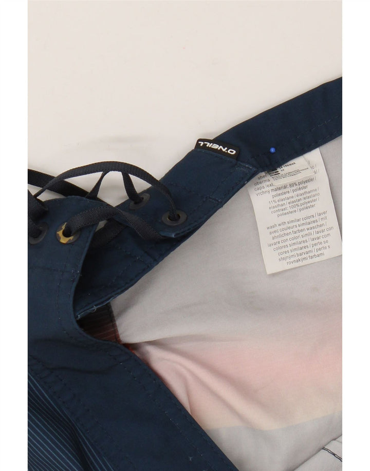 Shorts de natação masculino O'Neill médio azul colorblock poliéster