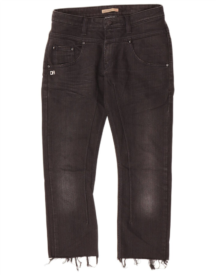 DANIELE ALESSANDRINI Calça jeans feminina stretch W31 L25 algodão preto