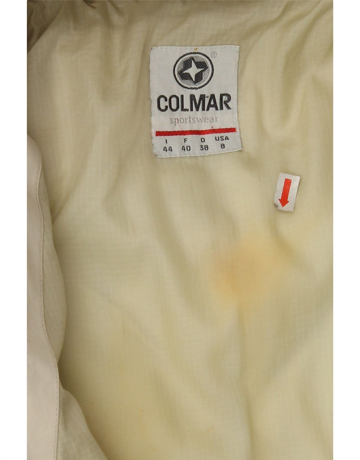 Jaqueta acolchoada com capuz feminino COLMAR IT 44 Médio Off White