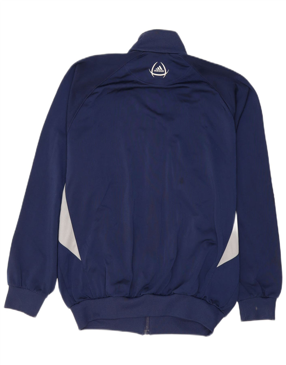 ADIDAS Mens Tracksuit Top Jacket UK 40/42 Médio Azul Marinho Colourblock