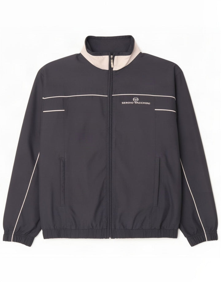 Sergio Tacchini Jaqueta feminina de treino IT 44 Colourblock cinza médio