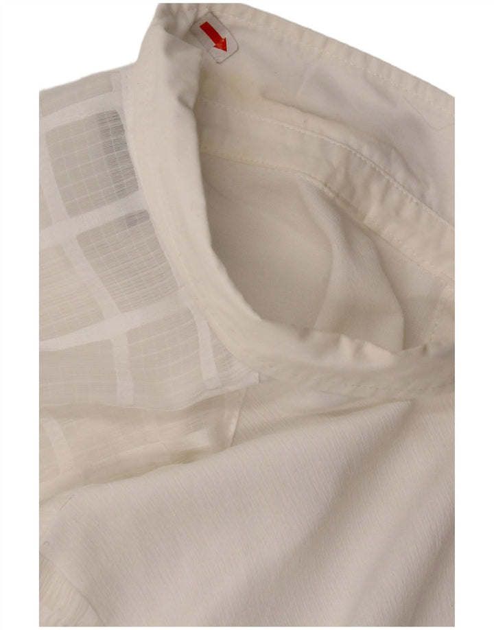 Blusa feminina com palangre DESIGUAL Reino Unido 16 grande branca