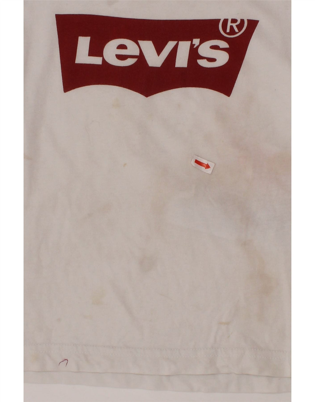 Camiseta gráfica LEVI'S Boys 3-4 anos algodão branco