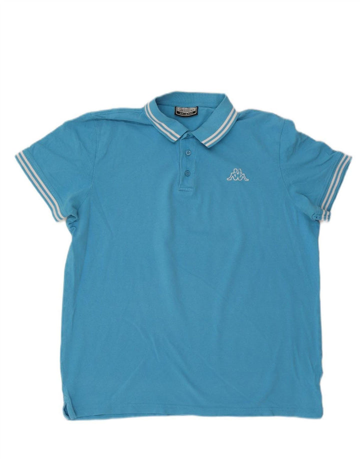 Camisa polo masculina KAPPA 2XL algodão azul