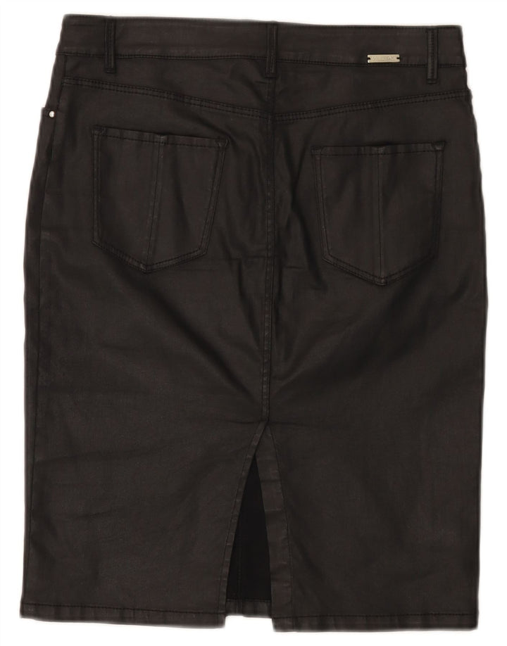Saia lápis feminina Massimo Dutti UE 38 pequena W28 preta