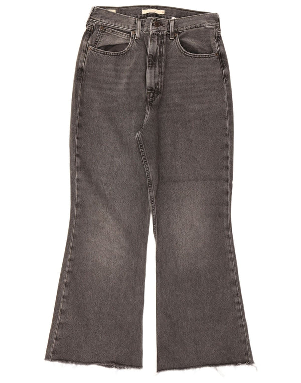 Calça jeans feminina Levi's cintura alta larga W30 L26 algodão cinza