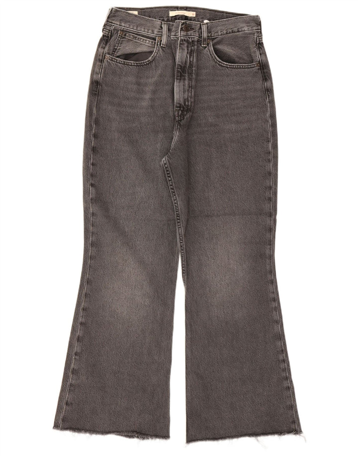 Calça jeans feminina Levi's cintura alta larga W30 L26 algodão cinza