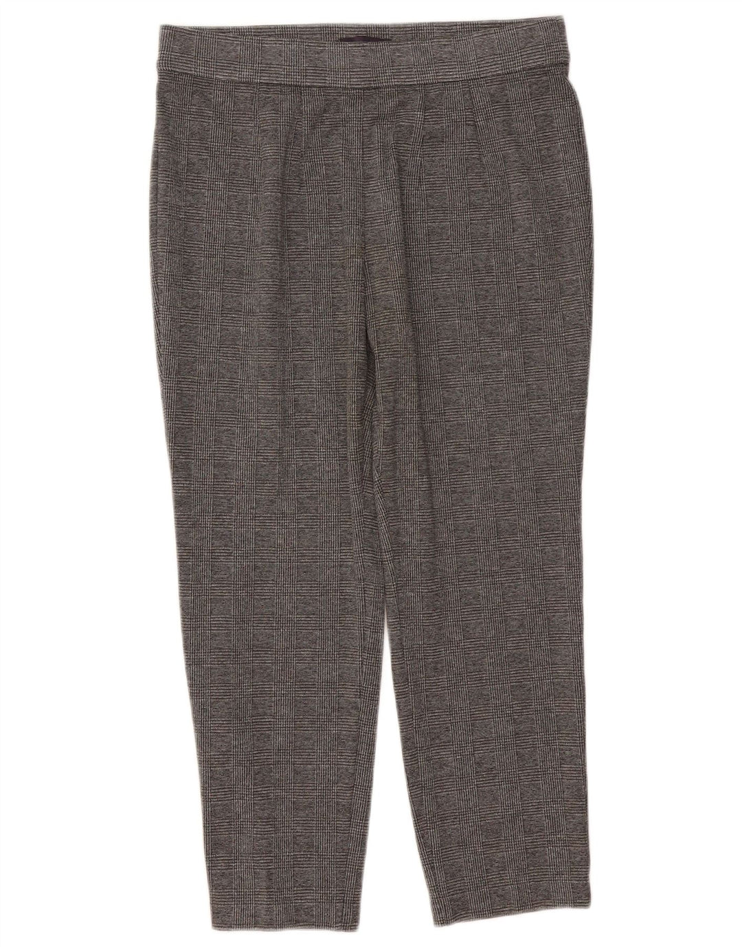 Calças cortadas femininas Marks & Spencer UK 14 grandes W32 L25 cinza