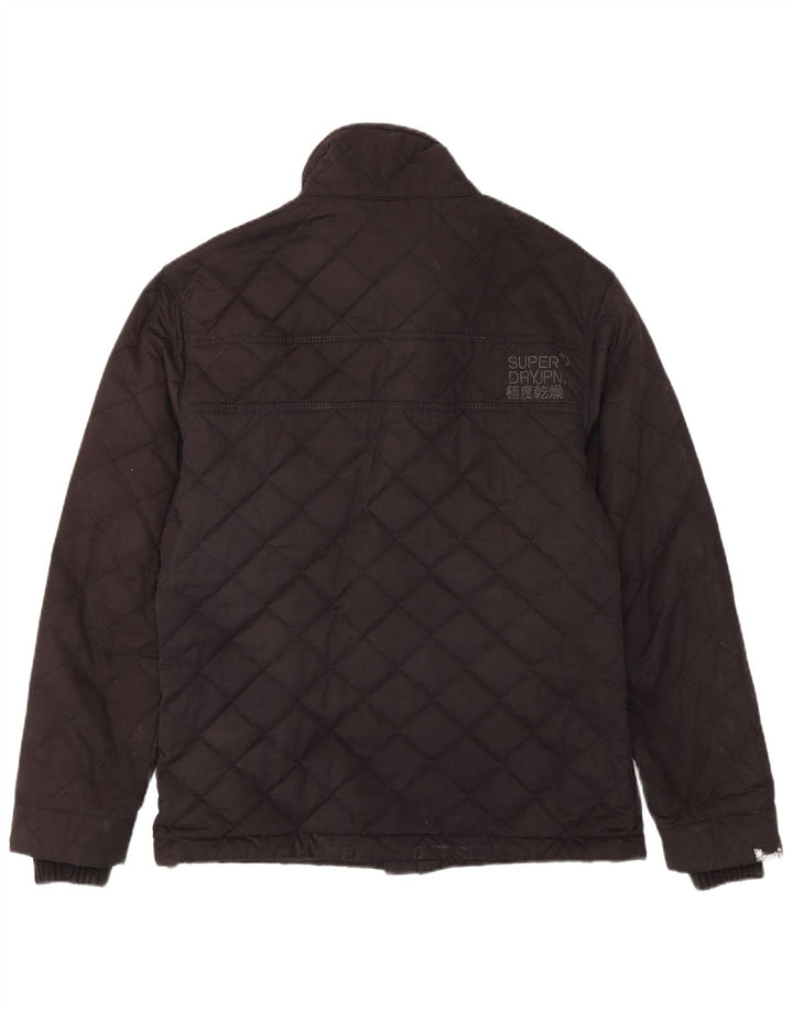 Jaqueta masculina Superdry The Windhiker acolchoada UK 42 XL poliéster preto