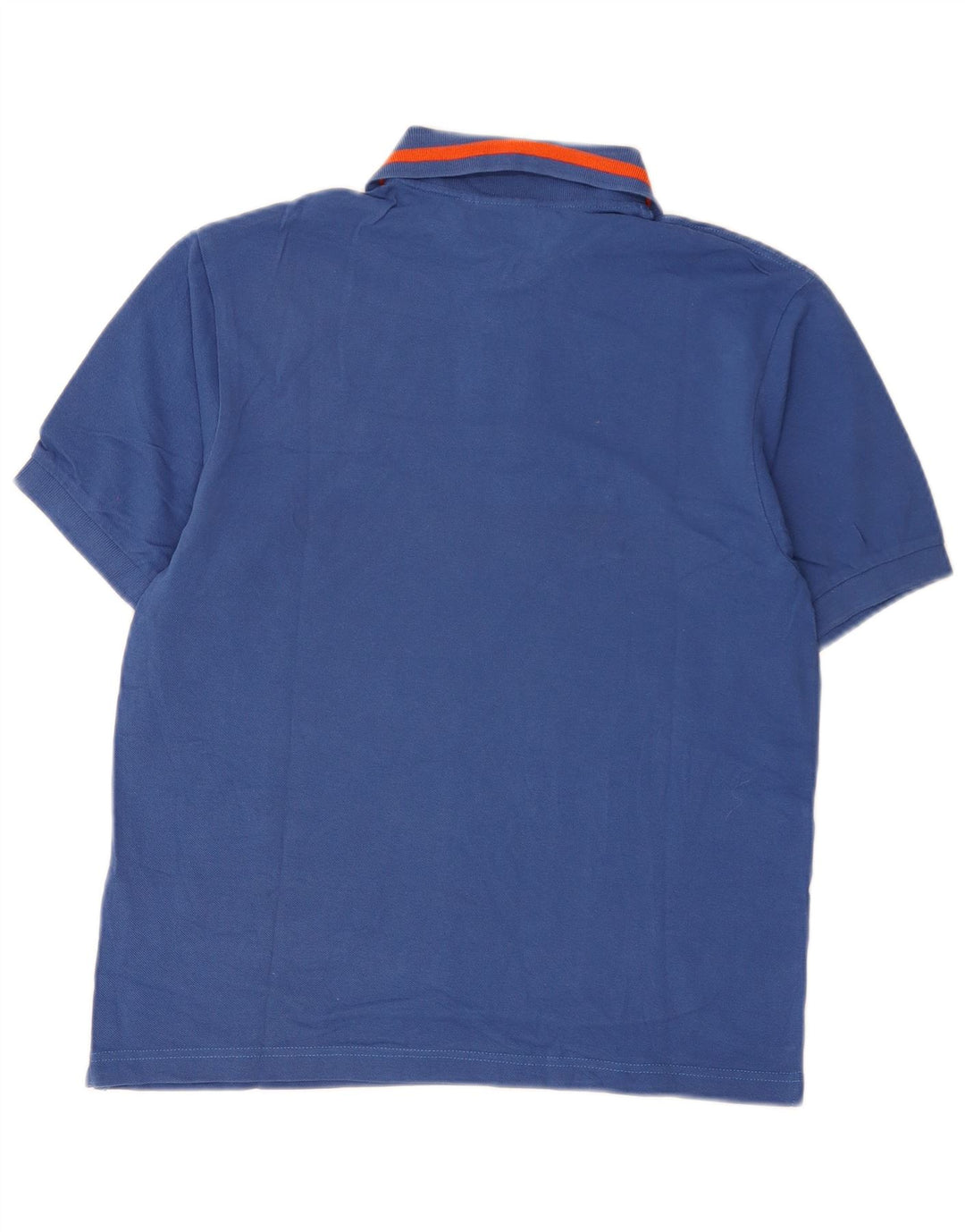 Camisa polo masculina Diadora pequena azul algodão