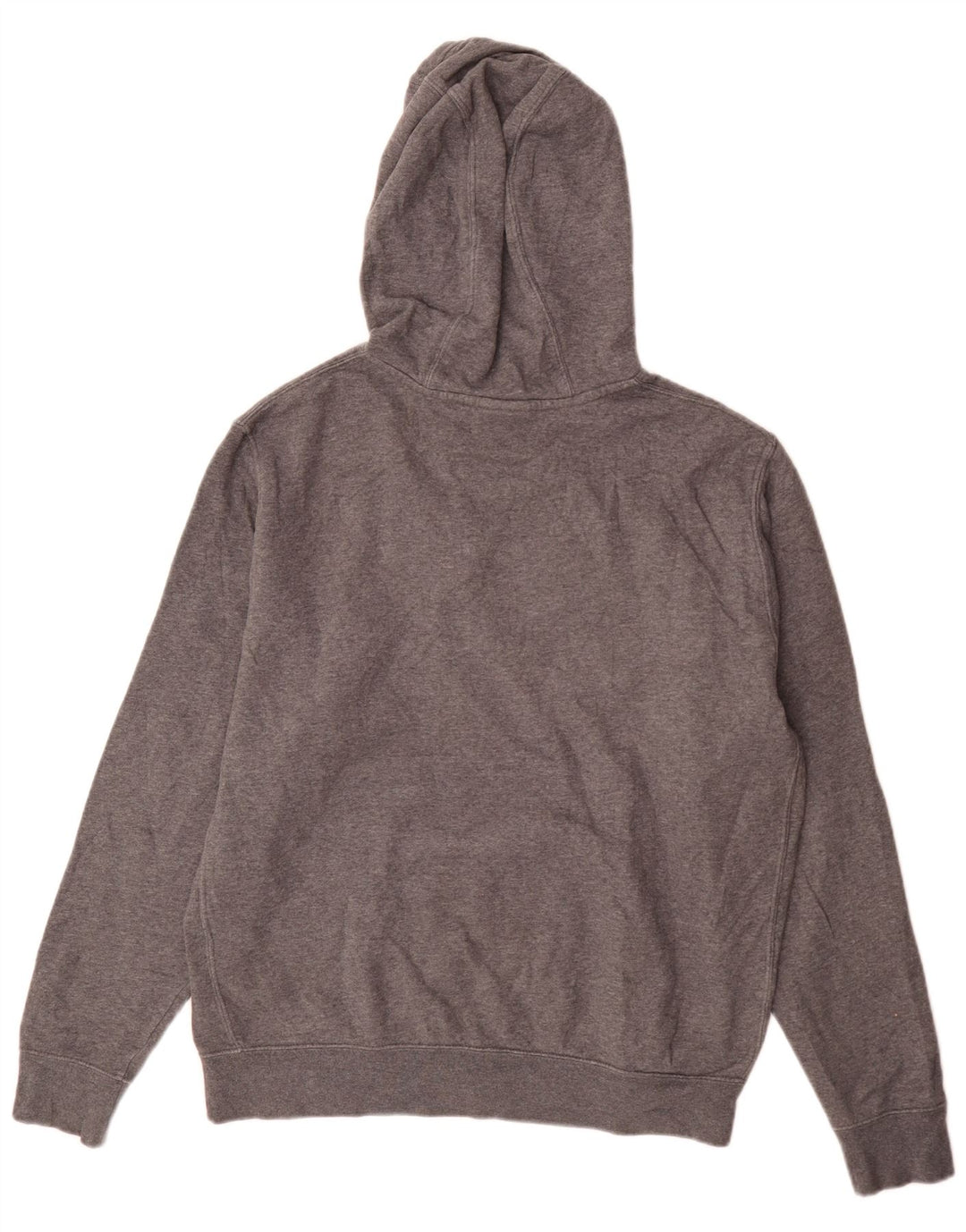 Jumper com capuz gráfico masculino Nike médio cinza algodão