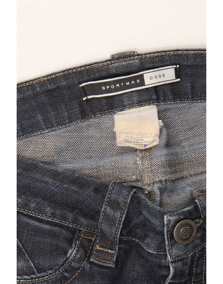 Calça jeans slim feminina Sportmax W28 L26 algodão azul