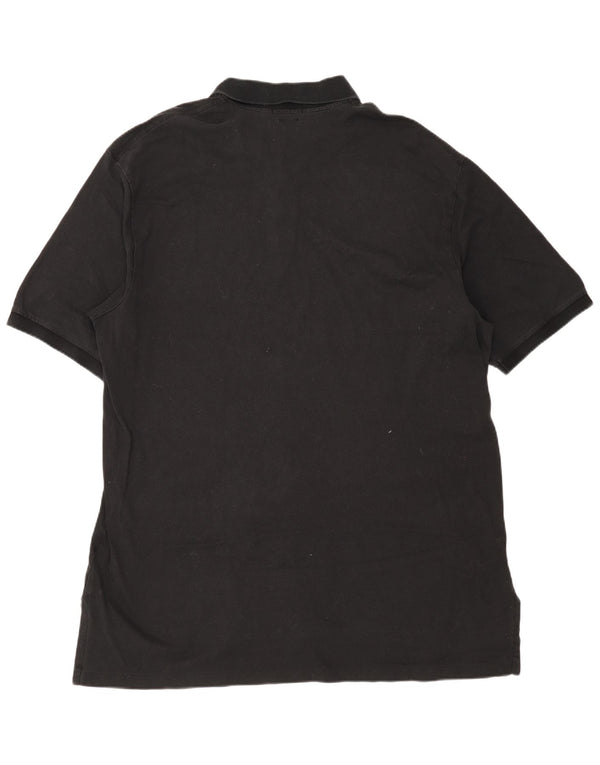 Camisa alta masculina Polo Ralph Lauren 2XL algodão preto