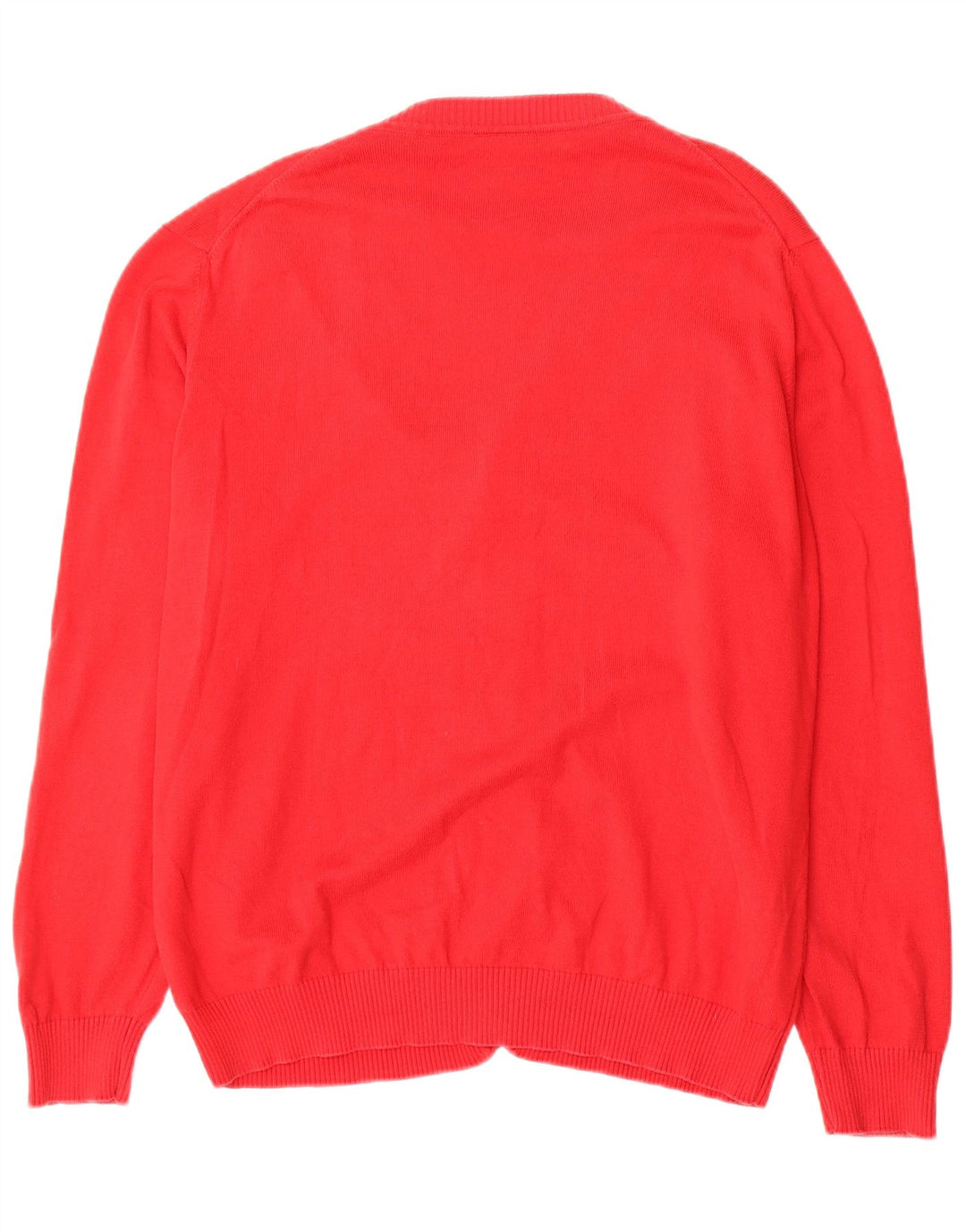 Suéter cardigã masculino Lacoste tamanho 5 grande algodão vermelho
