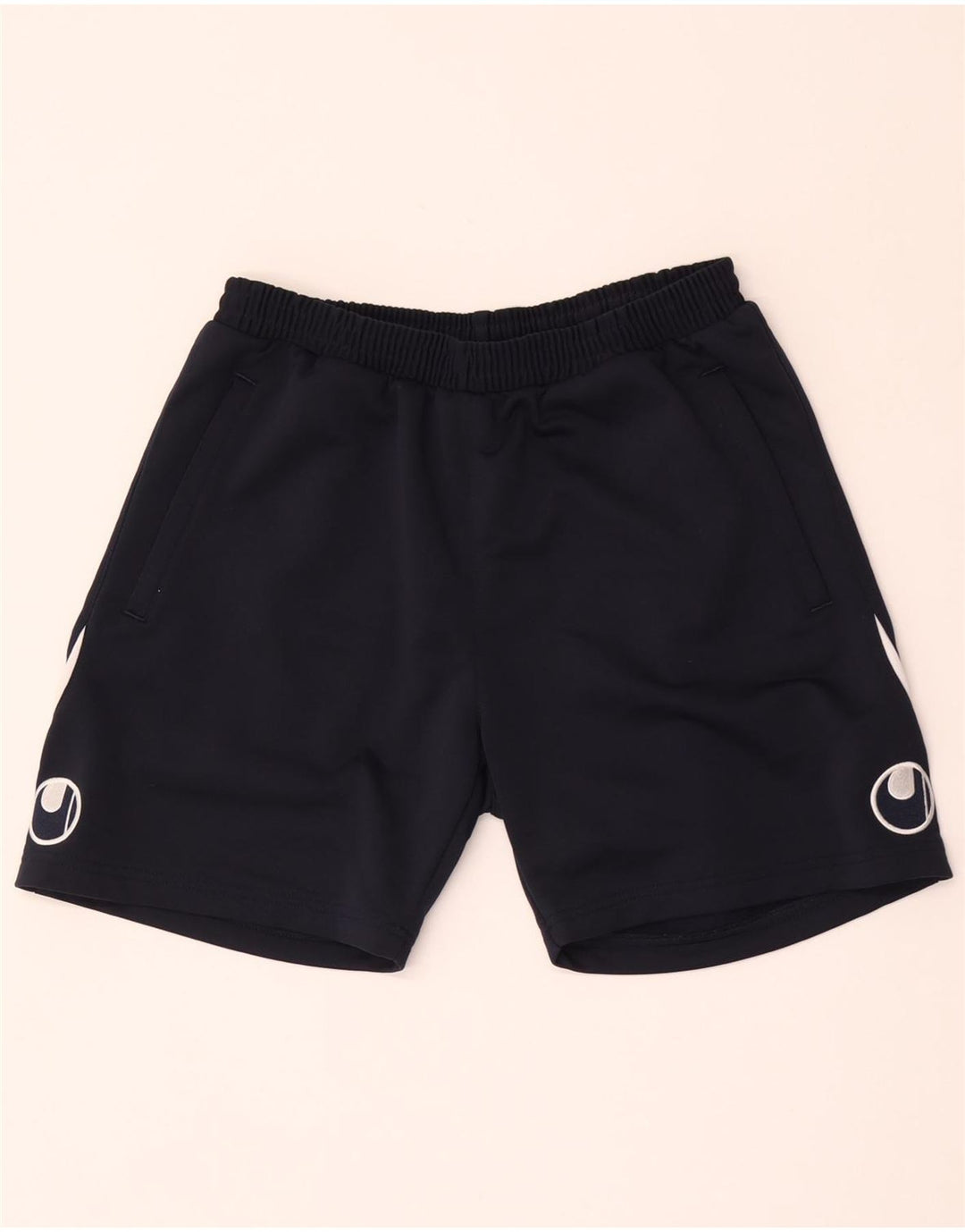 Shorts esportivo masculino Uhlsport grande poliéster colorblock azul marinho