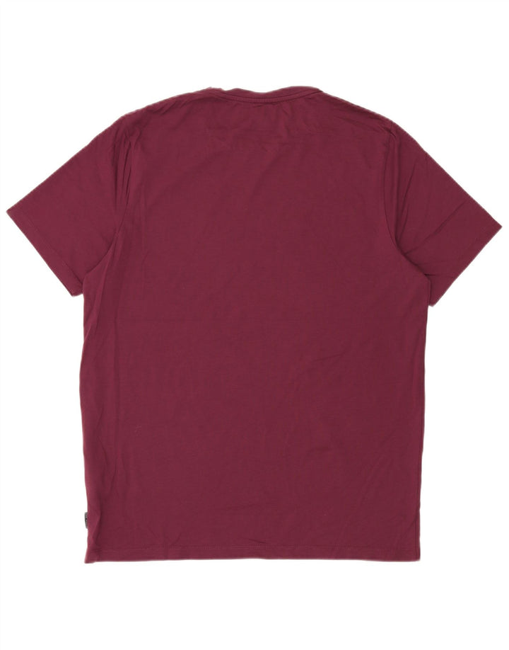 Camiseta gráfica masculina Ted Baker tamanho superior 4 grande algodão marrom