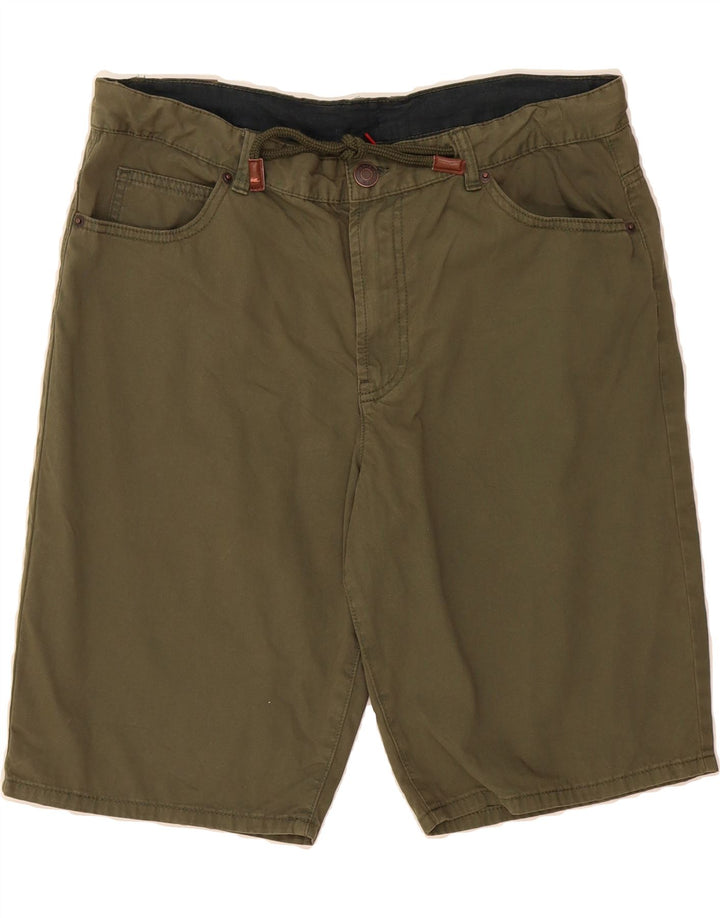 PIERRE CARDIN Womens Denim Shorts XL W34 Green Cotton Vintage Pierre Cardin and Second-Hand Pierre Cardin from Messina Hembry 