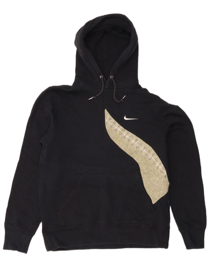 Moletom com capuz masculino Nike médio preto colorblock algodão